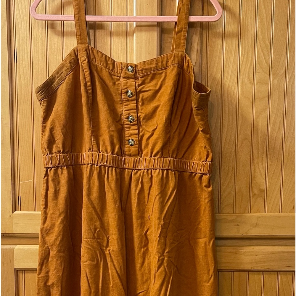 Universal Thread Mustard Corduroy midi Dress